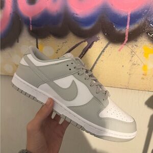 Nike Dunk Low Gray and White Sneakers